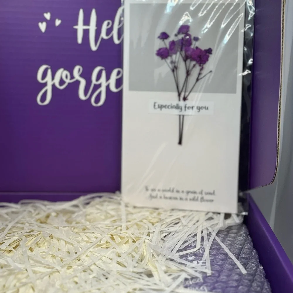 Purple Gift Set with Tumbler and Candle